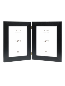 Tweeluik in zwart voor verticale foto's