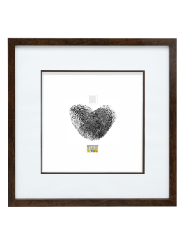 kader met pptt, bruin, 1,4cm breed