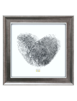 Houten fotokader in zilverkleur