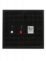 Verzamelbox zwart, openingen aanpasbaar, diepte 4,5cm (40x40) en 6,8cm (50x50) S67RY2 