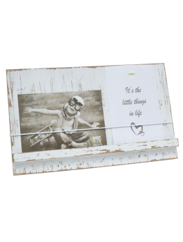 Fotohouder wit geschilderd met touwtje S67UB1 E1