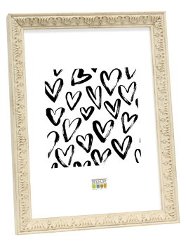 fotokader ecru ornament kunststof S95MF1 